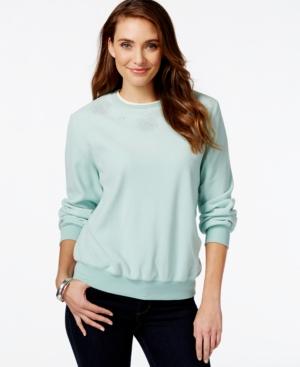 Alfred Dunner Petite Rhinestone Snowflake Sweatshirt, Only At Macy's