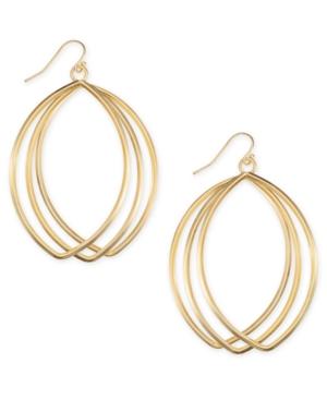I.n.c. Triple-row Drop Hoop Earrings, Created For Macy's