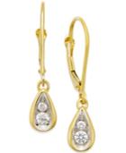 Diamond Teardrop Earrings (1/4 Ct. T.w.) In 14k Gold