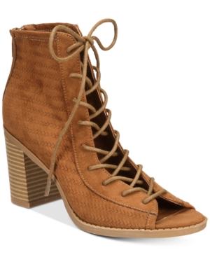 American Rag Sidni Lace-up Booties, Only At Macy's Women's Shoes
