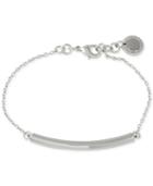 French Connection Silver-tone Adjustable Tube Bracelet