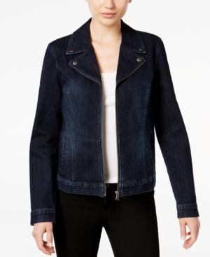 Style & Co Denim Moto Jacket, Only At Macy's