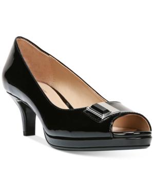 Naturalizer Hark Peep-toe Kitten-heel Pumps Women's Shoes