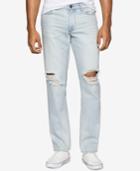 Calvin Klein Jeans Men's Faded And Ripped Beyond Blue Wash Jeans