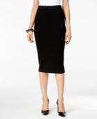Alfani Sweater-knit Pull-on Midi Skirt, Created For Macy's