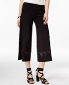 Inc International Concepts Laser-cutout Gaucho Pants, Only At Macy's