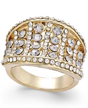 Inc International Concepts Gold-tone Crystal Statement Ring, Only At Macy's