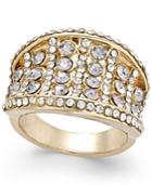 Inc International Concepts Gold-tone Crystal Statement Ring, Only At Macy's