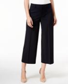 Charter Club Solid Polished Wide Leg Crop, Only At Macy's