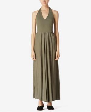 Avec Les Filles Pleated Halter Dress