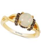 Le Vian Chocolatier Opal (3/4 Ct. T.w.) And Diamond (1/5 Ct. T.w.) Set In 14k Gold