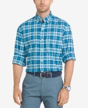 Izod Men's Newport Oxford Plaid Shirt