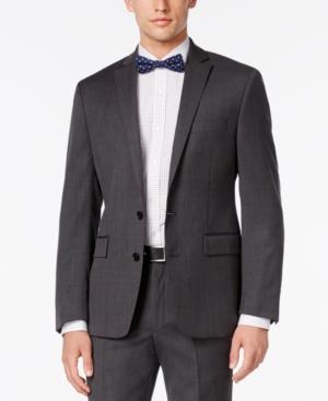 Ryan Seacrest Distinction Modern Fit Gray Birdseye Jacket, Created For Macy's