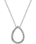 Giani Bernini Cubic Zirconia Open Teardrop Pendant Necklace In Sterling Silver, Created For Macy's