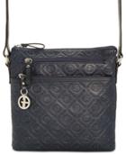 Giani Bernini Embossed Logo Crossbody, Created For Macy's
