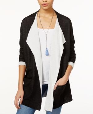 Rachel Rachel Roy Draped Colorblocked Cardigan