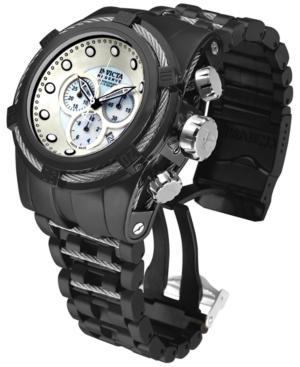 Invicta Men's Swiss Chronograph Bolt Zeus Black Ion-plated Stainless Steel Bracelet Watch 53mm 12752