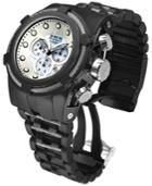 Invicta Men's Swiss Chronograph Bolt Zeus Black Ion-plated Stainless Steel Bracelet Watch 53mm 12752