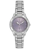 Citizen Women's Eco-drive Diamond Accent Stainless Steel Bracelet Watch 30mm Em0450-53x