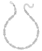 Charter Club Silver-tone Crystal Collar Necklace, Created For Macy's