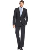 Hugo Black Solid Extra-slim-fit Suit