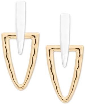 Lucky Brand Two-tone Sculptural Drop Earrings