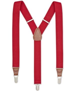 Club Room Men's Solid Stretch Suspenders, Created For Macy's