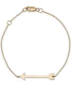 Sarah Chloe Arrow Link Bracelet In 14k Gold