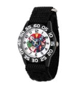 Marvel's Avenger Assemble: Marvel Group Boys' Black Plastic Time Teacher Watch