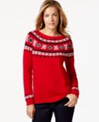 Charter Club Rhinestone Woven Sweater, Only At Macy's