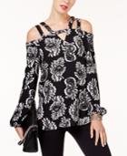 Alfani Double-strap Cold-shoulder Top, Created For Macy's