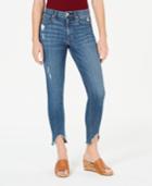 American Rag Juniors' Ripped High-low Skinny Jeans, Created For Macy's