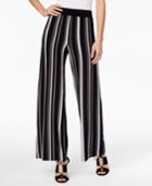 Inc International Concepts Petite Striped Wide-leg Pants, Only At Macy's