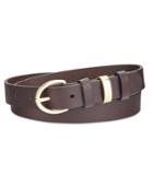 Inc International Concepts Triple Keeper Leather Pants Belt, Only At Macy's