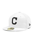 New Era Cleveland Indians Mlb White And Black 59fifty Cap