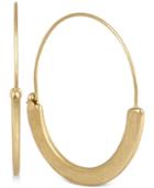 Kenneth Cole New York Gold-tone Sculptural Wire Hoop Earring