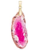 Inc International Concepts Gold-tone Pink Agate Stone Charm, Only At Macy's