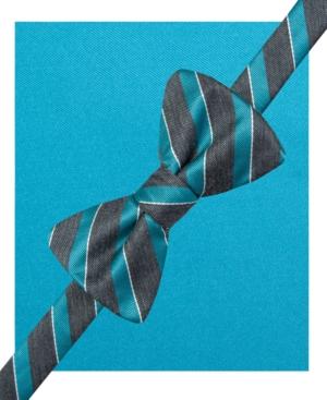 Alfani Spectrum Winston Stripe Pre-tied Bow Tie And Pocket Square Set, Only At Macy's