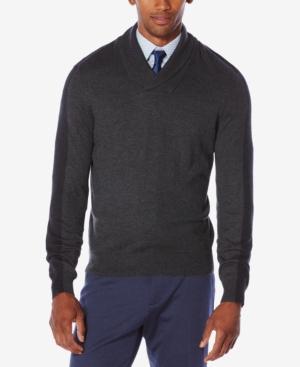Perry Ellis Men's Jacquard Shawl-collar Sweater