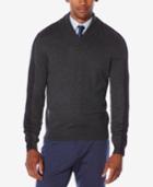 Perry Ellis Men's Jacquard Shawl-collar Sweater