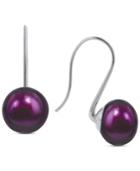 Honora Style Grape Cultured Freshwater Pearl Drop Earrings In Sterling Silver (10mm)
