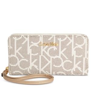 Calvin Klein Monogram Wallet Wristlet