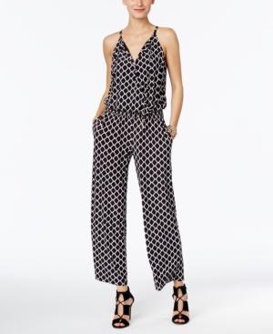 Inc International Concepts Petite Printed Wide-leg Jumpsuit, Only At Macy's