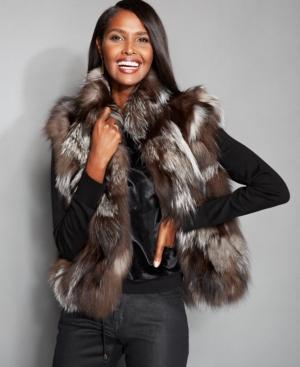 The Fur Vault Pieced Fox Fur Vest