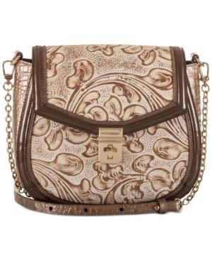 Brahmin Lizzie Rose Gold-tone Bourdelle Small Crossbody