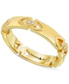 Proposition Love Women's Diamond Accent Triangle Motif Ring In 14k Gold