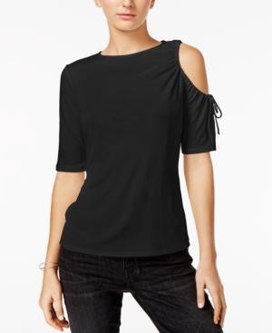 Guess Cutout Tie-detail Top