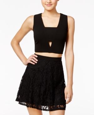 As U Wish Juniors' 2-pc. Lace A-line Dress