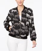 Inc International Concepts Tiger-print Bomber Jacket, Only At Macy's