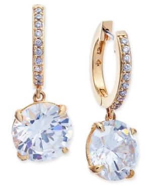 Kate Spade New York 14k Gold-plated Crystal And Pave Drop Earrings